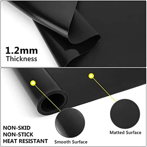 Gartful Oversize Silicone Craft Mat 80 x 60 cm (31.5 x 23.6 inches) | Protects Surfaces from Resin, Paint, and Heat thumbnail 3