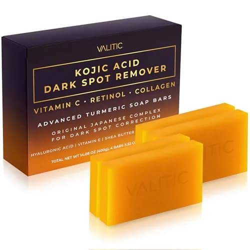 VALITIC Kojic Acid Dark Spot Remover Soap Bars 100g (3.52oz) 4-Pack | Japanese Complex for Even Tone & Glow thumbnail 1