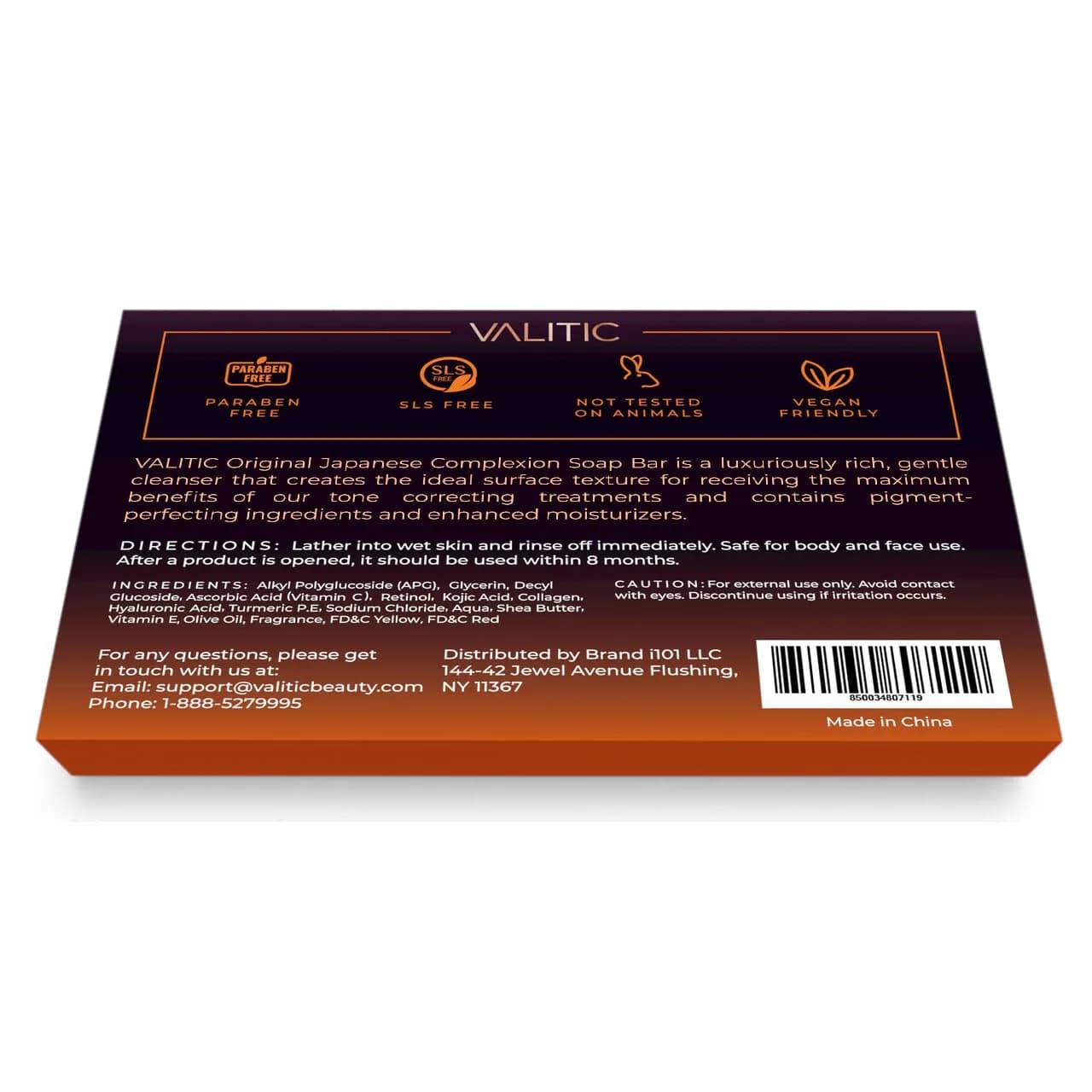 VALITIC Kojic Acid Dark Spot Remover Soap Bar 4 Pack (14 oz / 397 g) | Original Japanese Complex for Even Skin Tone - view 3