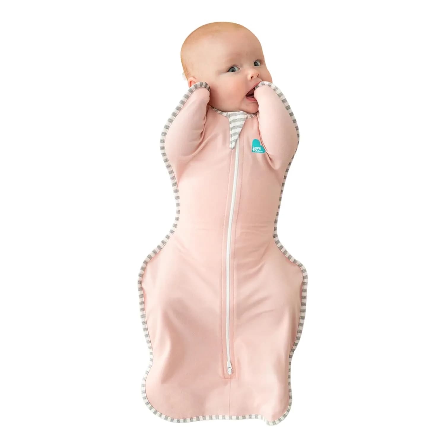 Love to Dream Swaddle Up Baby Sleep Sack 1.0 TOG 156g (5.5oz) Dusty Pink | Helps Baby Self-Soothe & Sleep Longer - main product image