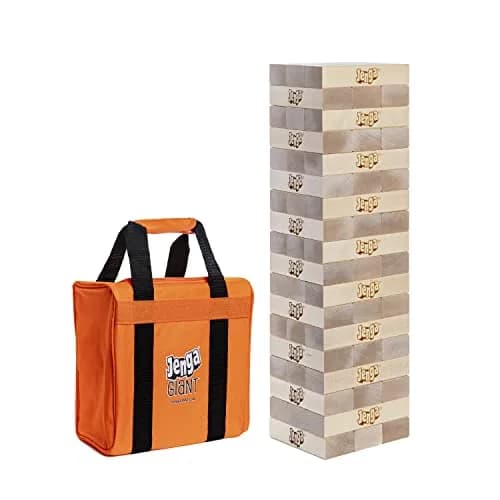 Jenga Giant - Hardwood Blocks - Stacks to Over 3 feet | Officially Licensed Giant Jenga Game thumbnail 1