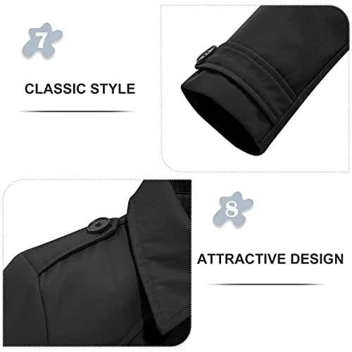 FARVALUE Women's Waterproof Trench Coat Double Breasted Windbreaker Large | Classic Belted Overcoat with Removable Hood thumbnail 7