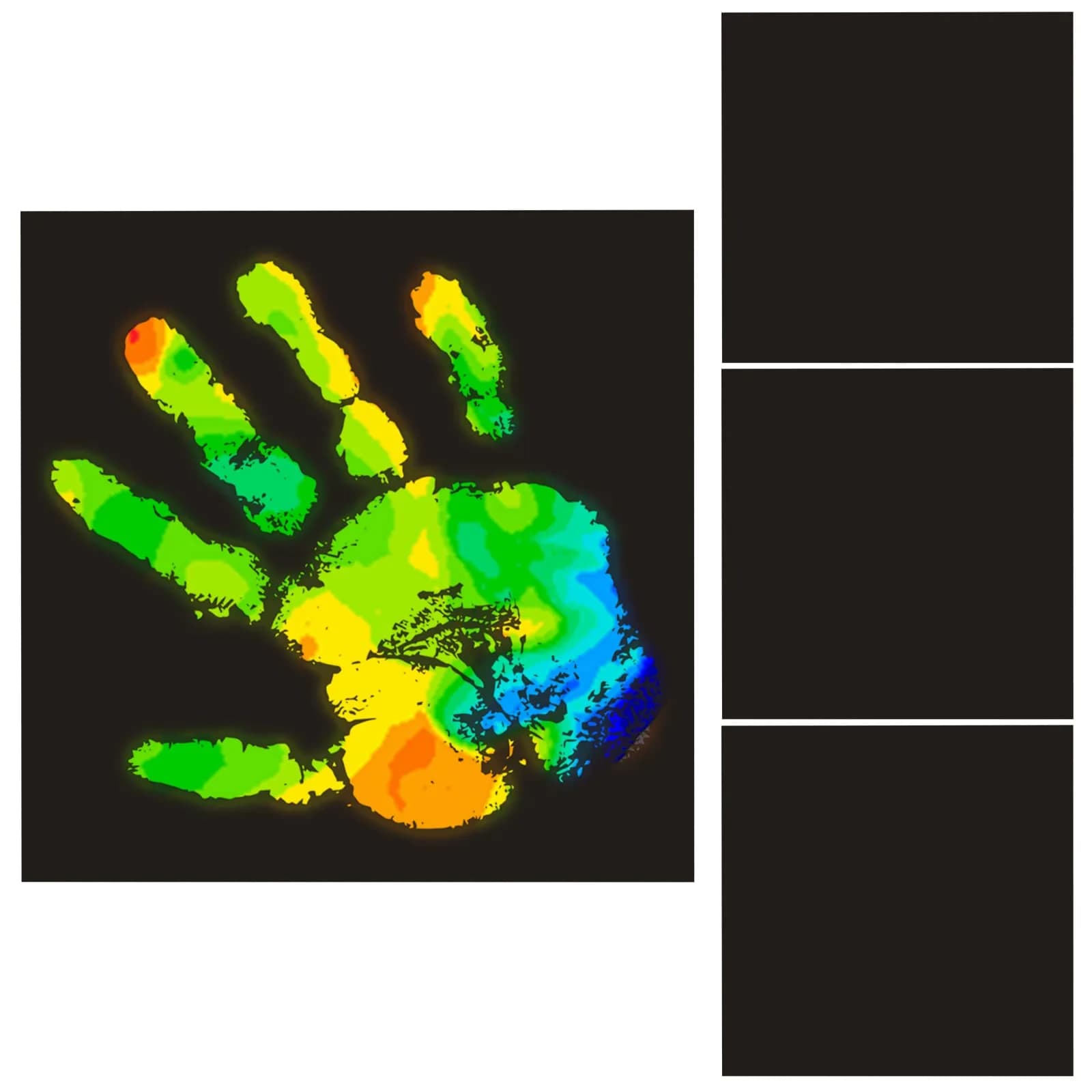 Spakon Heat Sensitive Sheets 6 x 6 Inch (15 x 15 cm) | Color Changing Science Experiment Material - main product image