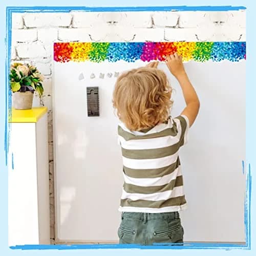ERKE Confetti Scalloped Bulletin Board Borders 60 ft (18.3 m) | Rainbow Colors for Classrooms & Offices thumbnail 7