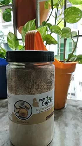 Organic 100% Pure Multani Mitti Powder (Fuller's Earth) Skin Face Clays 350g (12.35 oz) | Natural Clay Mask for Oily & Acne-Prone Skin thumbnail 4
