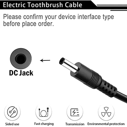 SIOCEN Electric Toothbrush Charger Cable 3ft Pink | Compatible with Fairywill FW917 SG508 FW-508 FW-507 thumbnail 3