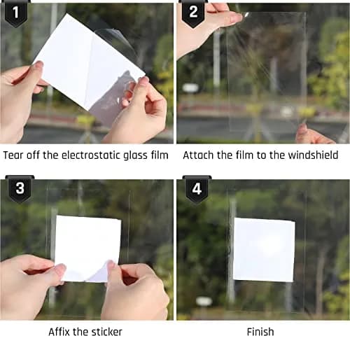 Zonon Windshield Sticker Applicator 4x6 in | Static Cling Window Film for Car Windows thumbnail 5