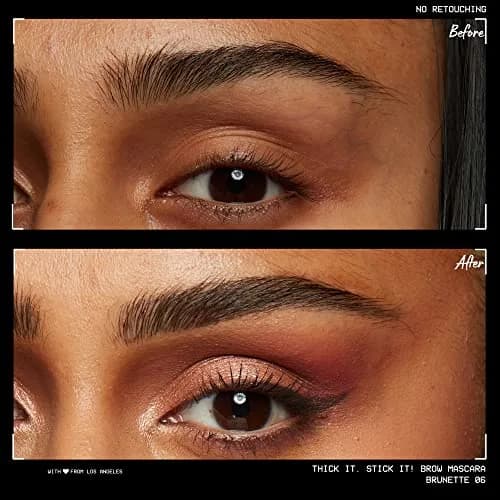 NYX PROFESSIONAL MAKEUP Thick It Stick It Brow Mascara Brunette 7ml (0.23 Fl Oz) | Vegan Brow Gel for Thicker Brows thumbnail 3