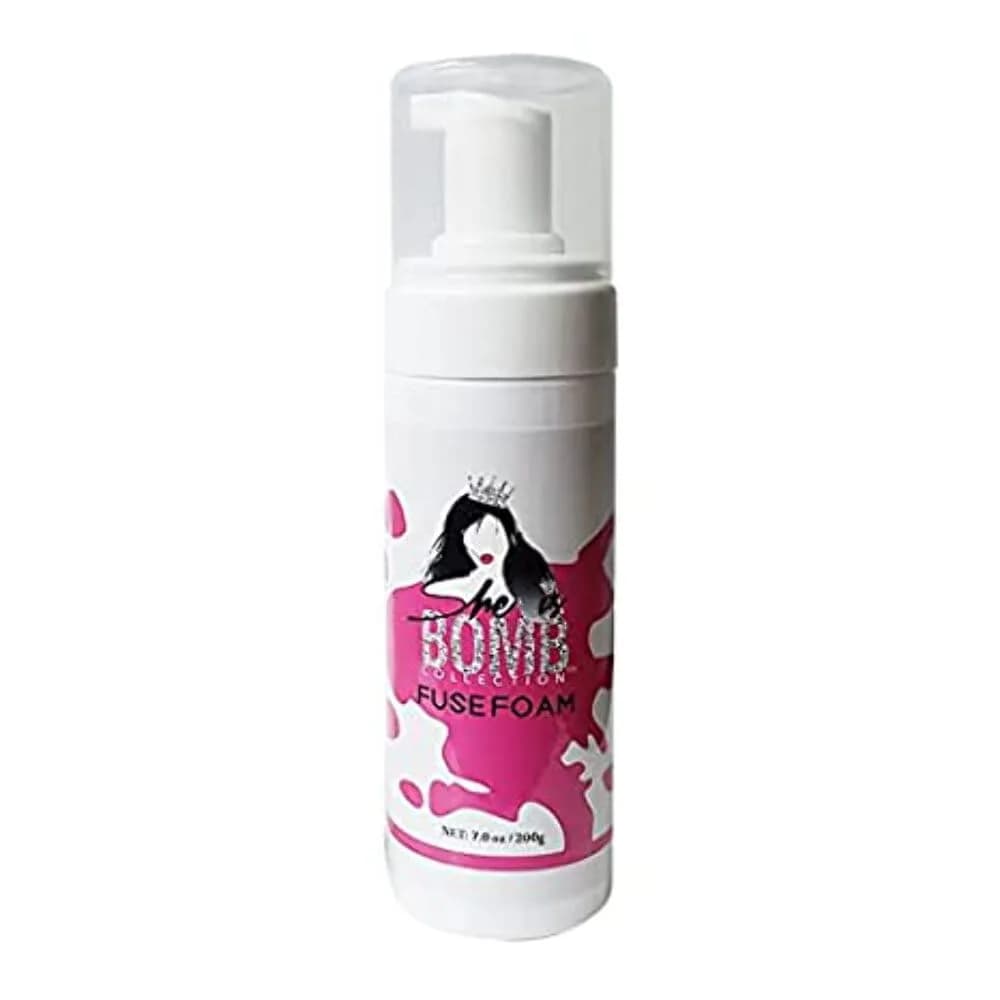 she is bomb collection Fuse Foam 7 Oz. | Curl-Defining, Frizz-Stop, Non-Flaking Foam for Curly Hair - main product image