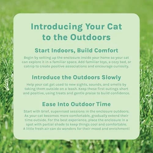 Kitty City Outdoor Catio Furniture and Play Kits for Cats, Two Way Tunnel | Durable Mesh Cat Play Set for Outdoors & Indoors thumbnail 5