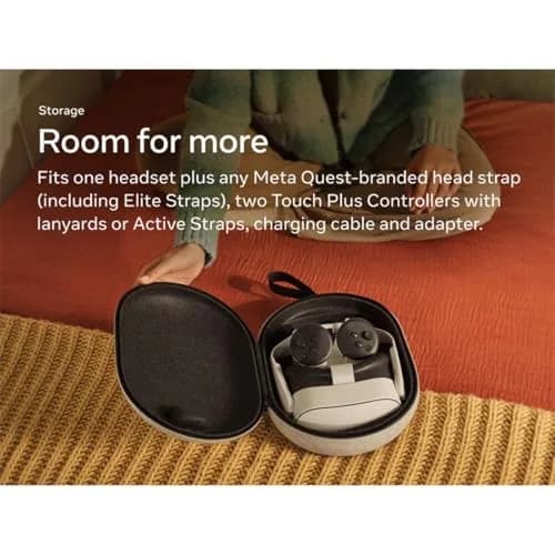 Meta Quest Carrying Case for Quest 3/3S & Controllers | 32.4cm (12.75 in) Black thumbnail 7