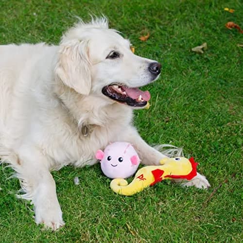 Petface Planet Pippa Puffa Fish Eco-Friendly Plush Dog Toy 18cm (7in) | Recycled Materials & Built-in Squeaker thumbnail 6