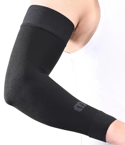 MGANG Medical Compression Arm Sleeve 20-30 mmHg, Lymphedema & Post-Surgery | FDA Approved Graduated Compression thumbnail 1