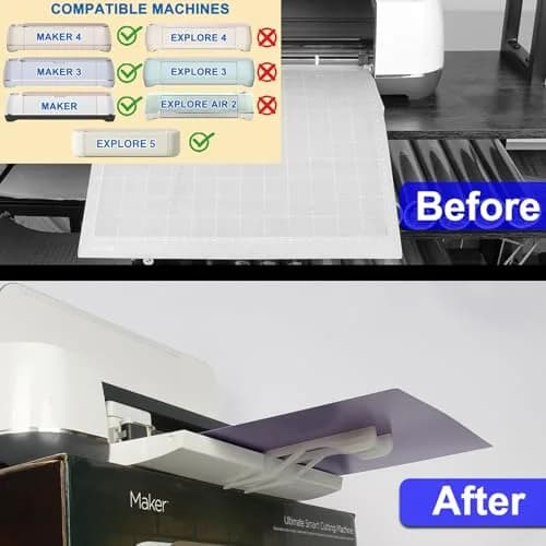 LOPASA Extension Tray for Cricut Maker 4, 3, Explore 5 | Holds Vinyl & Mat Straight thumbnail 2