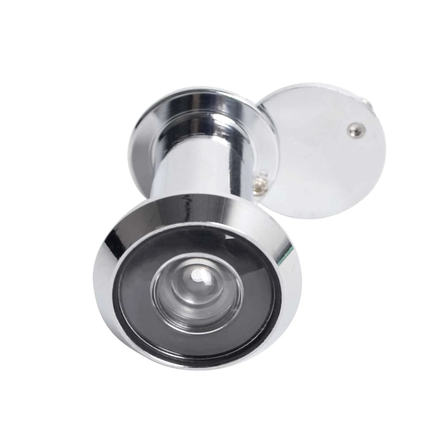 Junxave Door Viewer Peephole Solid Brass 220° Privacy Cover | Heavy Duty Security for Doors 35–55mm