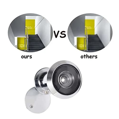 Junxave Door Viewer Peephole Solid Brass 220° Privacy Cover | Heavy Duty Security for Doors 35–55mm thumbnail 6