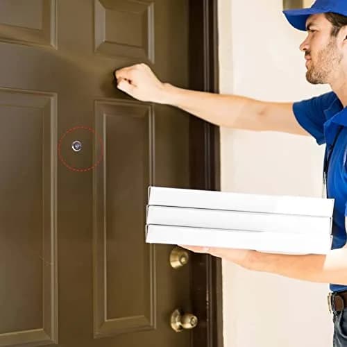 Junxave Door Viewer Peephole Solid Brass 220° Privacy Cover | Heavy Duty Security for Doors 35–55mm thumbnail 8