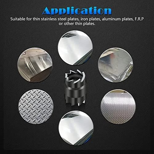 EEEKit 15-Piece Rotary Spot Weld Cutter Set with 3/8" Double-Sided Blades | HSS Drill Attachment for Sheet Metal thumbnail 5