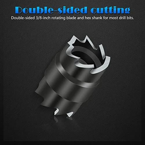 EEEKit 15-Piece Rotary Spot Weld Cutter Set with 3/8" Double-Sided Blades | HSS Drill Attachment for Sheet Metal thumbnail 3