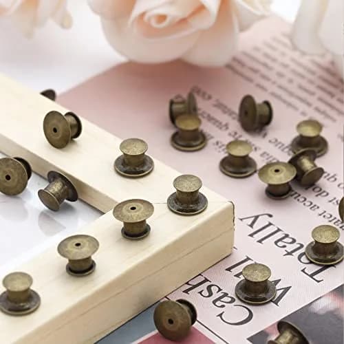 SUBANG Locking Pin Backs 40 pcs | Nickel Copper Jewelry Findings with Storage Case thumbnail 4