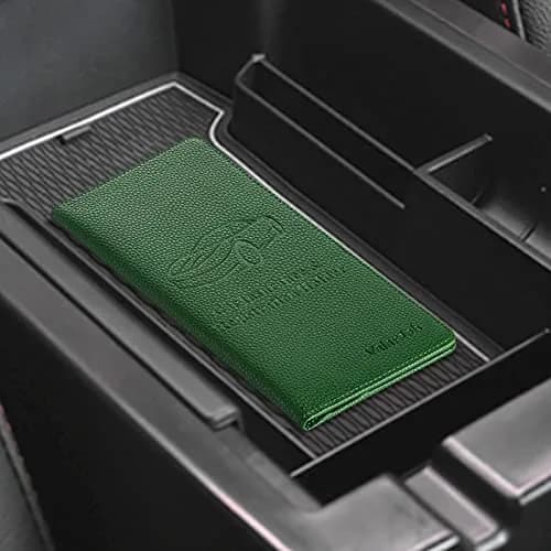 Valardoh Car Registration & Insurance Card Holder 9.5" x 5.1" | Durable PU Leather, Magnetic Closure thumbnail 7