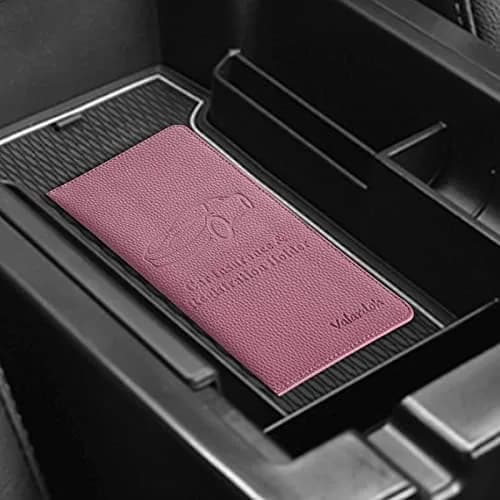 Valardoh Premium Car Registration and Insurance Card Holder Purple | 24.1 cm x 13 cm x 1 cm thumbnail 7