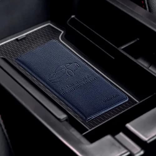 Valardoh Premium Car Document Holder Deep Blue | Organizes License, Insurance & Registration Cards thumbnail 7