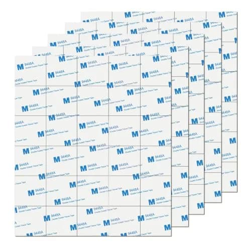 UPINS Black 180 Pack Double Sided Foam Tape Squares | 40mm x 40mm (1.57" x 1.57") x 3mm Thick thumbnail 1