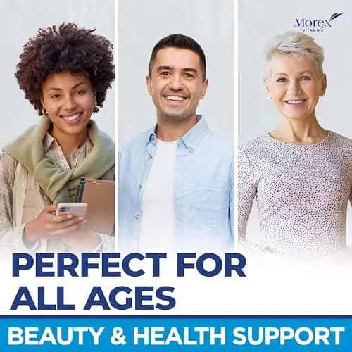 MOREX VITAMINS Biotin Collagen Keratin Gummies | Hair Growth Support for Women & Men, 60pcs thumbnail 5