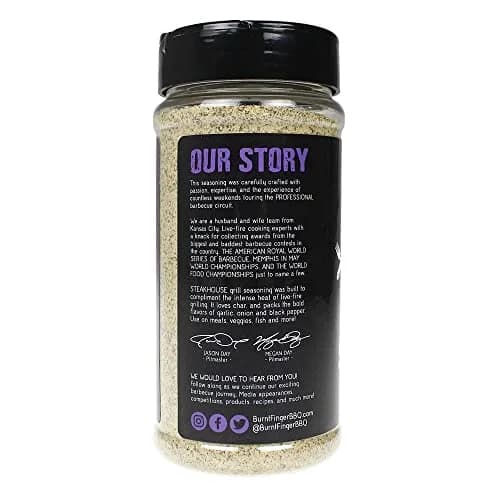 Burnt Finger BBQ Steakhouse Grill Seasoning 11.8 oz | Crafted for Live-Fire Grilling thumbnail 3