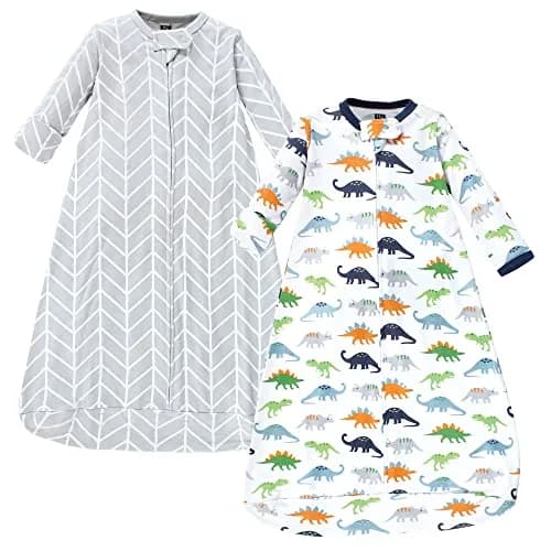 Hudson Baby Unisex Cotton Long-Sleeve Wearable Sleeping Bag Sack Blanket Dinosaurs 12-18 Months thumbnail 1
