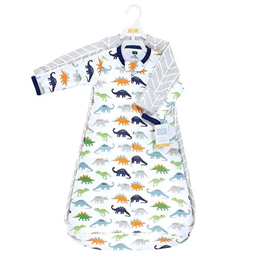 Hudson Baby Unisex Cotton Long-Sleeve Wearable Sleeping Bag Sack Blanket Dinosaurs 12-18 Months thumbnail 2