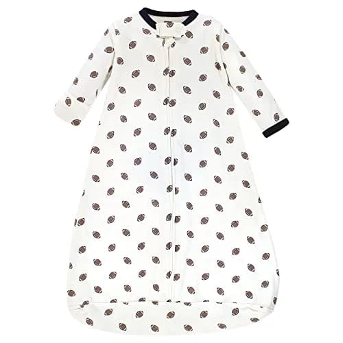 Hudson Baby Unisex Cotton Long-Sleeve Wearable Sleeping Bag Sack Blanket Football 12-18 Months | Safe Sleep for Babies thumbnail 3