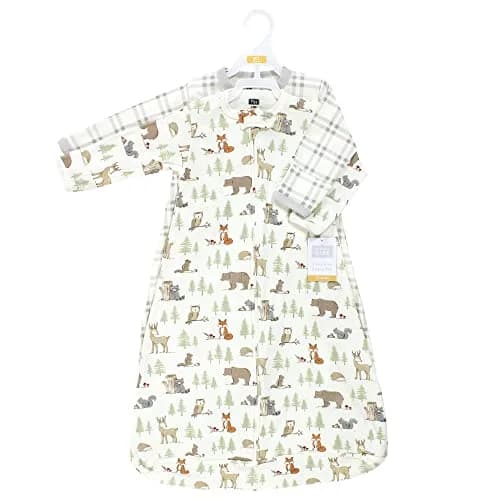 Hudson Baby Unisex Baby Cotton Long-Sleeve Wearable Sleeping Bag, Sack, Blanket, Forest Animals, 3-9 Months | Safe, Cozy & Breathable thumbnail 2