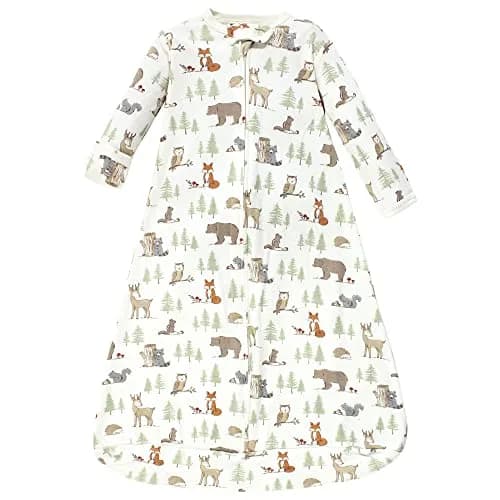 Hudson Baby Unisex Baby Cotton Long-Sleeve Wearable Sleeping Bag, Sack, Blanket, Forest Animals, 3-9 Months | Safe, Cozy & Breathable thumbnail 3