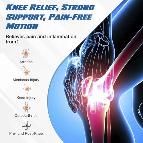 Nvorliy Knee Brace for Women Plus Size | Support for Arthritis & Meniscus (7XL/8XL, Black) thumbnail 4
