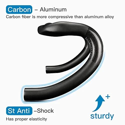 Alfa Pasca 31.8 x 440mm Black UD Matte Carbon Fiber Road Bike Handlebars - Aero Drop Bars thumbnail 4