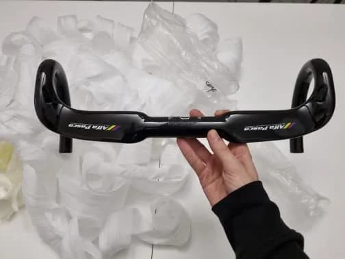 Alfa Pasca Carbon Fiber Drop Bars 31.8 x 400mm Aero Road Bike Handlebar | Lightweight & Internal Routing - view 6