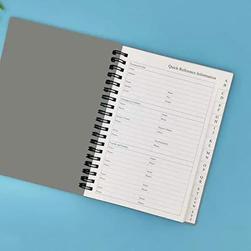 Nokingo Grey Address & Birthday Book with Tabs, 5x7 Inch | Organizer for Contacts, Passwords & Important Dates thumbnail 2