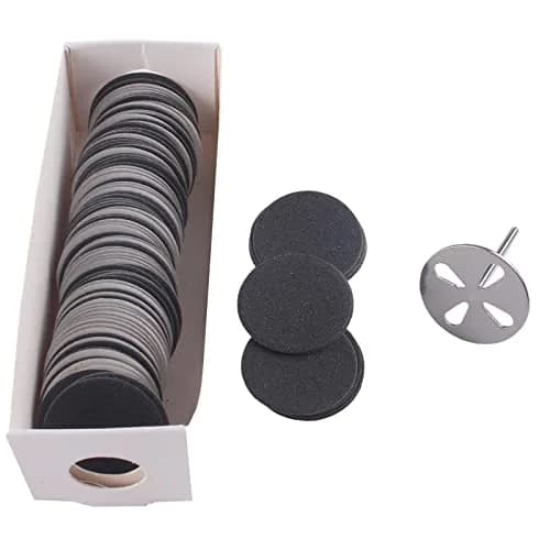 MZCMSL Nail Drill Bits & Sanding Discs 100pcs #240 Grit for Pedicure & Callus Removal thumbnail 1