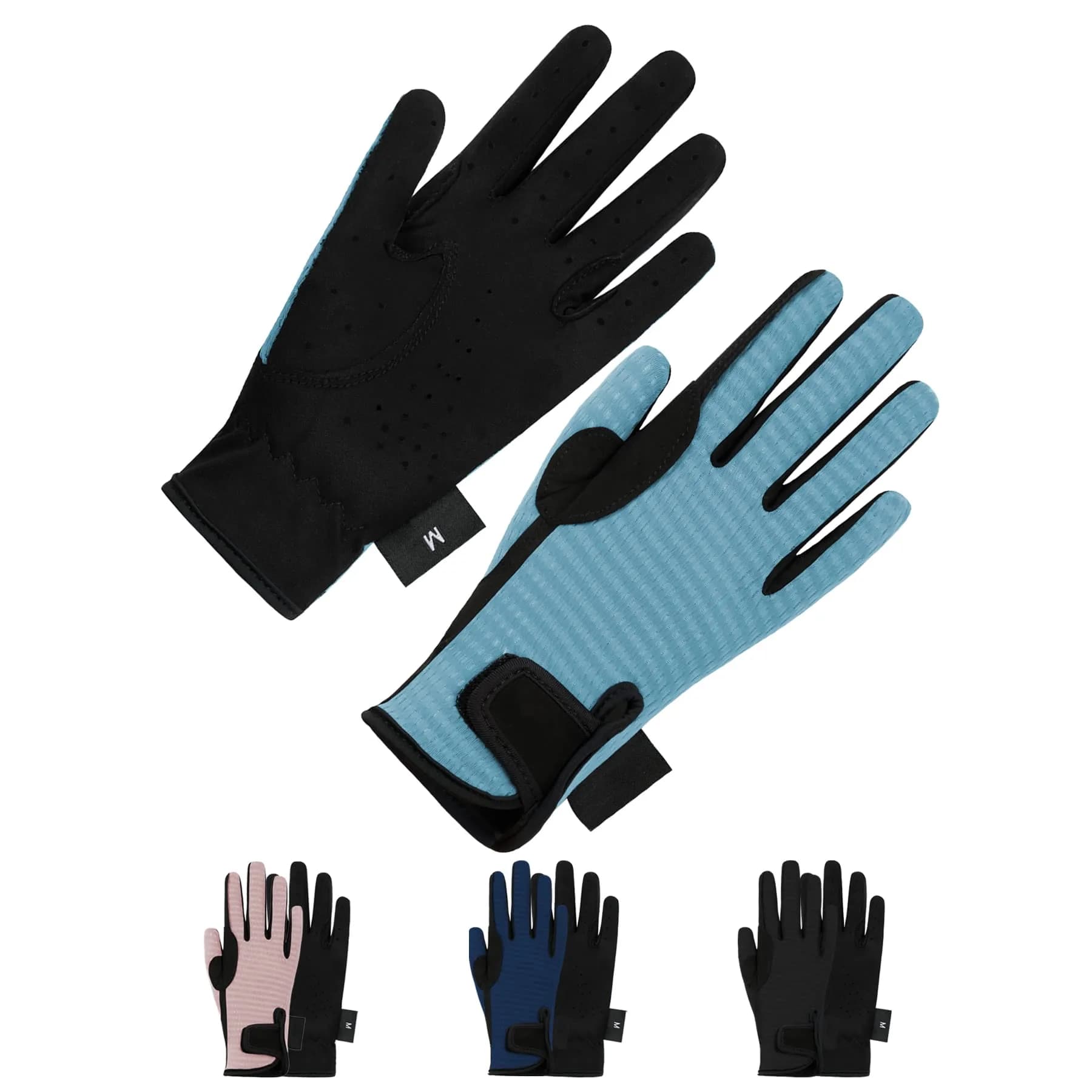 Thapower Kids Horse Riding Gloves Children Mesh Equestrian Gloves | Breathable Summer-Weight Mesh & Reinforced Grip