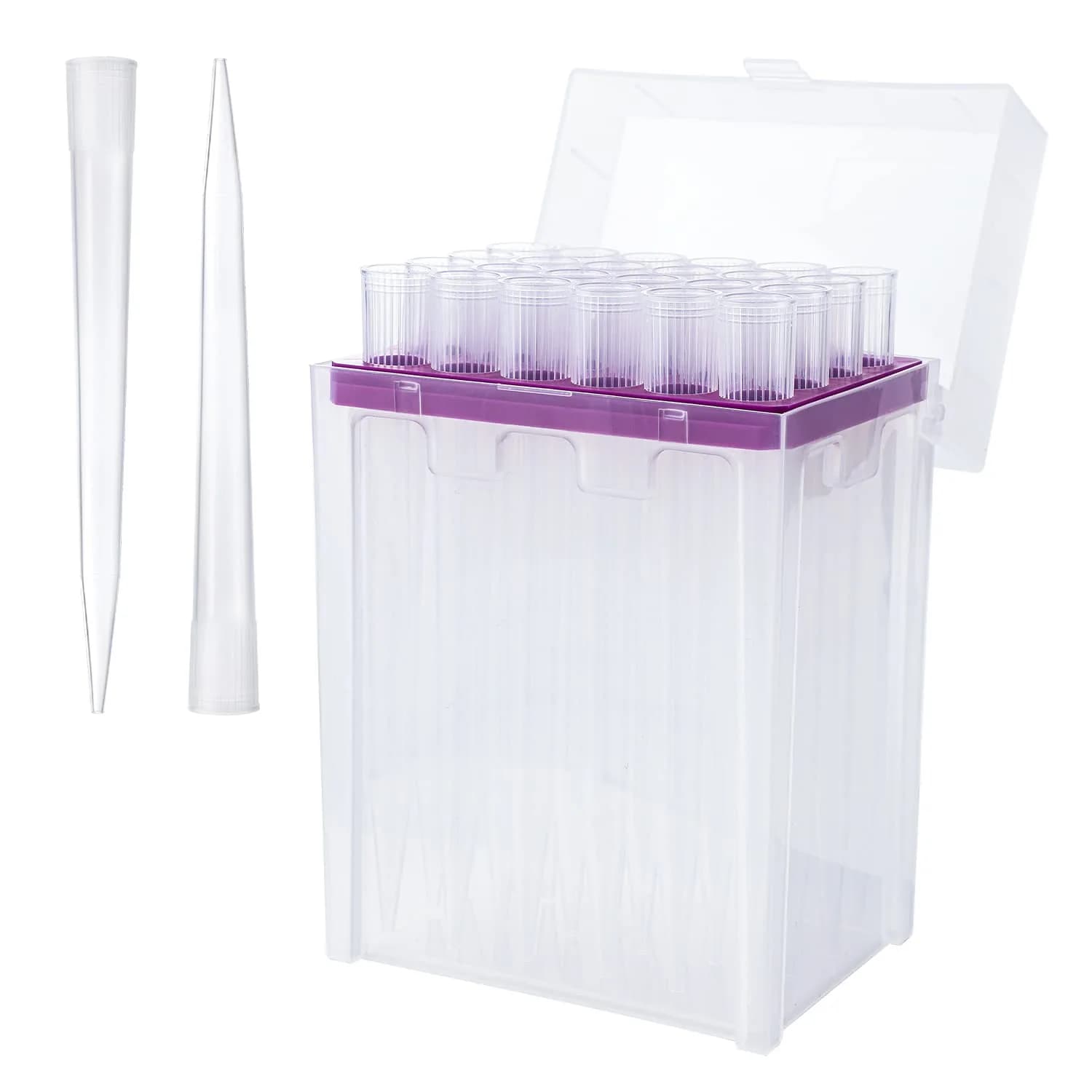 FOUR E'S SCIENTIFIC 10mL Pipette Tips Rack | Autoclavable Polypropylene (PP), Transparent - main product image