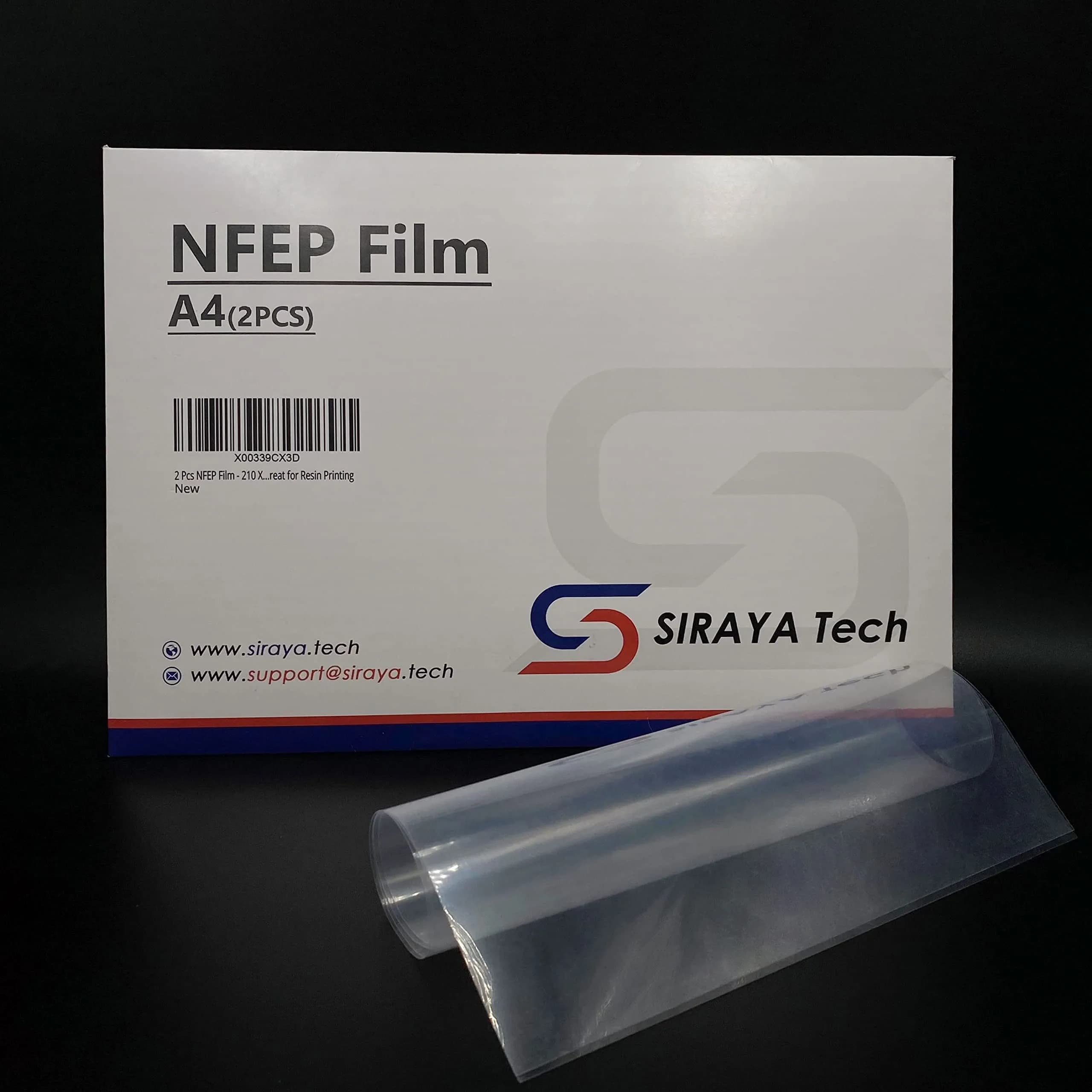 Siraya Tech NFEP Film A4 Size (210 x 297mm) - 2 Pcs | Better Durability, Fewer Layer Lines, Accurate Print Results for Resin 3D Printers