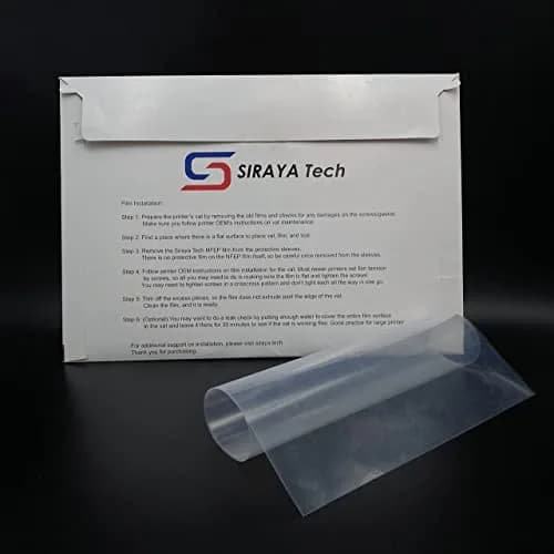 Siraya Tech NFEP Film A4 Size (210 x 297mm) - 2 Pcs | Better Durability, Fewer Layer Lines, Accurate Print Results for Resin 3D Printers thumbnail 4