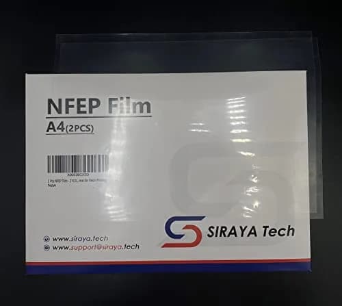 Siraya Tech NFEP Film A4 Size (210 x 297mm) - 2 Pcs | Better Durability, Fewer Layer Lines, Accurate Print Results for Resin 3D Printers thumbnail 5
