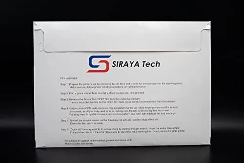 Siraya Tech NFEP Film A4 Size (210 x 297mm) - 2 Pcs | Better Durability, Fewer Layer Lines, Accurate Print Results for Resin 3D Printers thumbnail 7