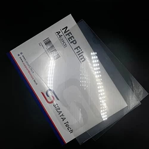 Siraya Tech NFEP Film A4 Size (210 x 297mm) - 2 Pcs | Better Durability, Fewer Layer Lines, Accurate Print Results for Resin 3D Printers thumbnail 2