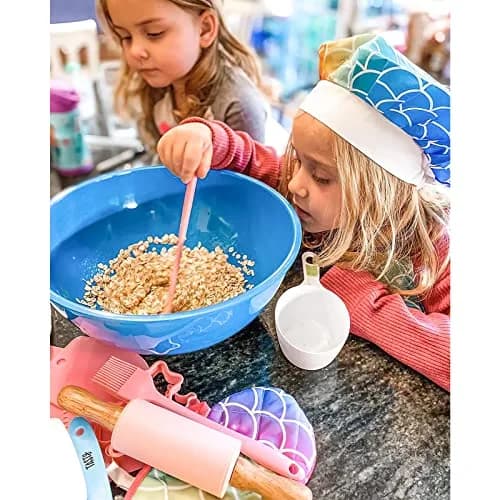 GiftInTheBox Kids Cooking & Baking Set 54 PCS Rainbow Apron & Chef Hat | Complete Kit for Junior Chefs thumbnail 7