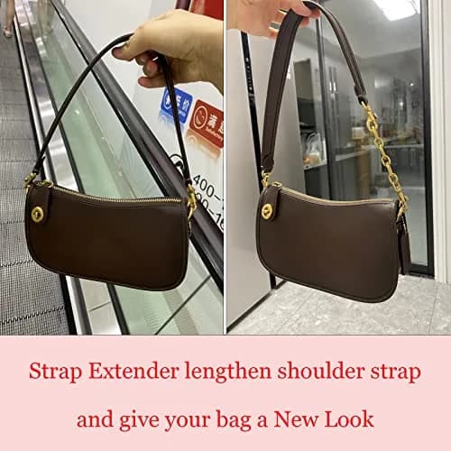 COICOIC Antique Gold 2 Pcs Purse Strap Extender Chain 12cm (4.7") | Adds Length & Style thumbnail 7