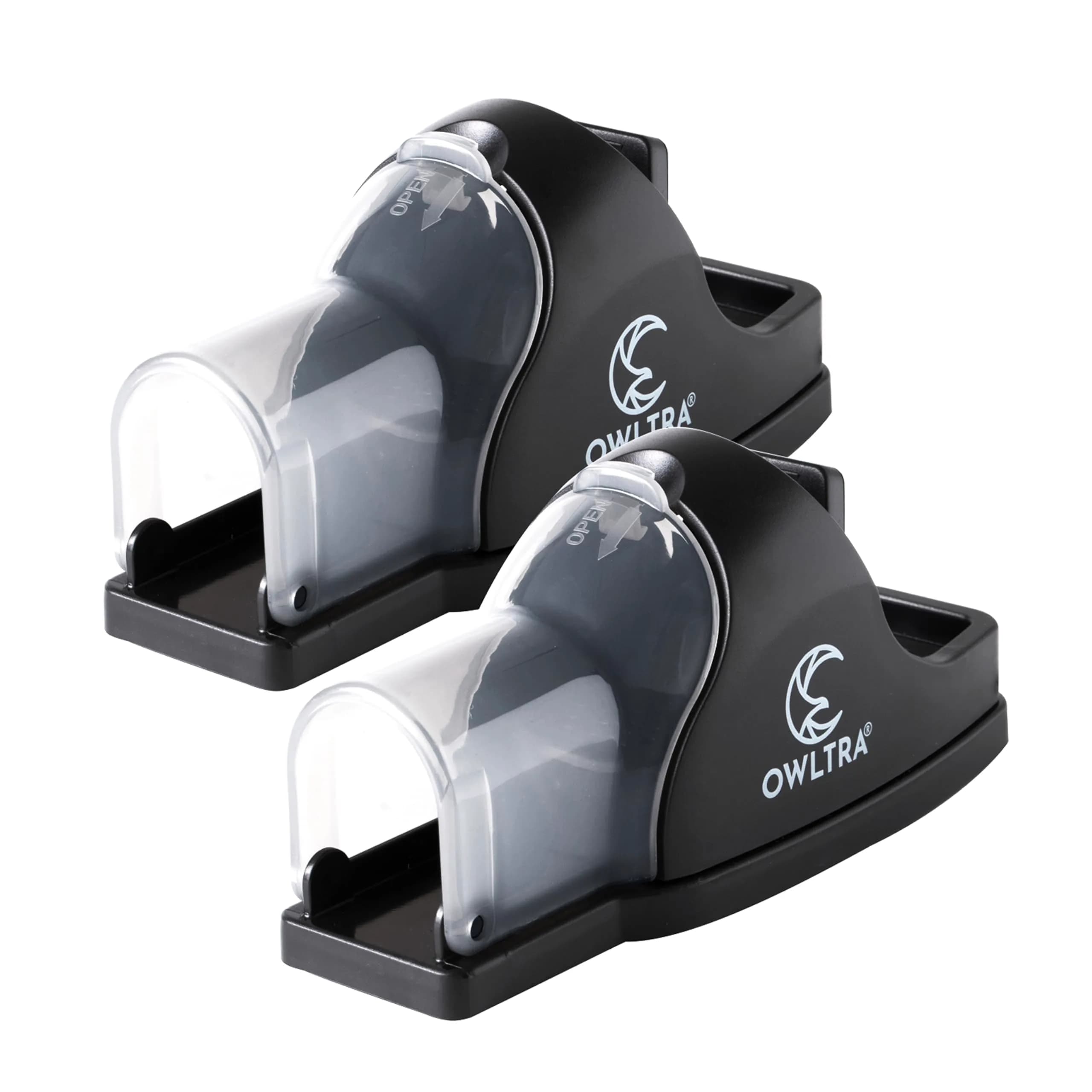 OWLTRA Tunnel Snap Trap for Rats & Mice - Pet-Safe, Touch-Free Release, Black (2 Pack) - main product image
